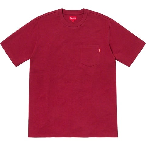 Supreme S/S Pocket Tee 1 - Cardinal 