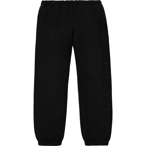 Supreme Set In Logo Sweatpant - Black