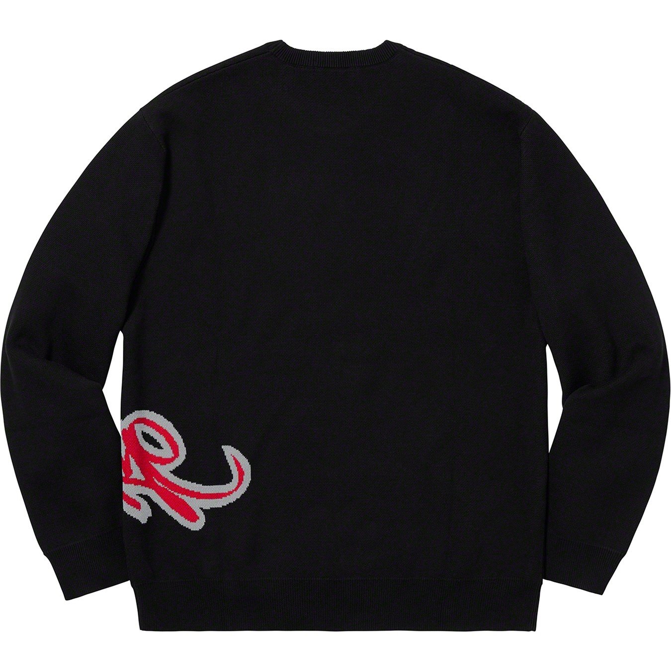 Supreme Tag Logo Sweater (SS19) - Black - $148