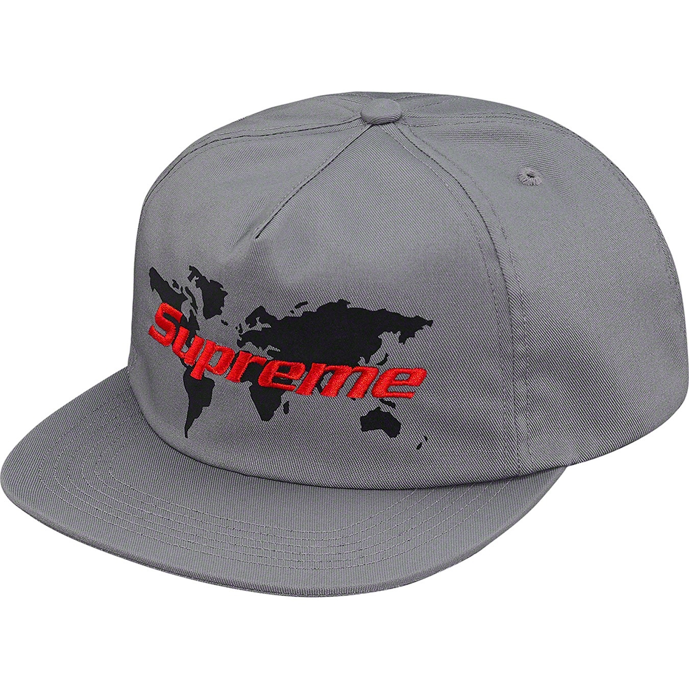 Supreme World 5-Panel (SS19) - Grey - $44