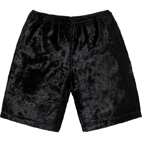 Supreme Fuzzy Pile Short - Black