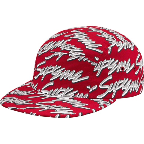 Supreme Signature Script Logo Camp Cap - Red