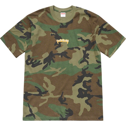 Supreme Fronts Tee - Woodland Camo