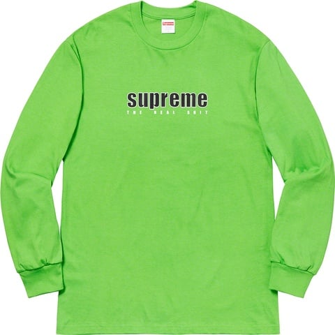 Supreme The Real Shit L/S Tee - Green