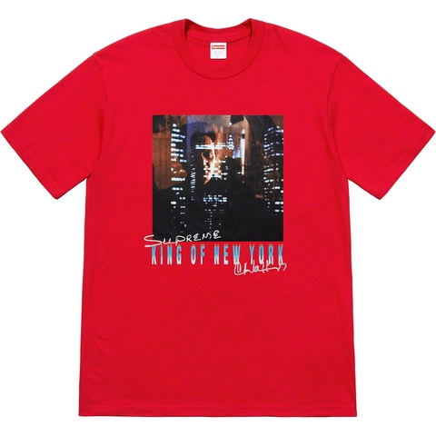Supreme Christopher Walken King Of New York Tee - Red
