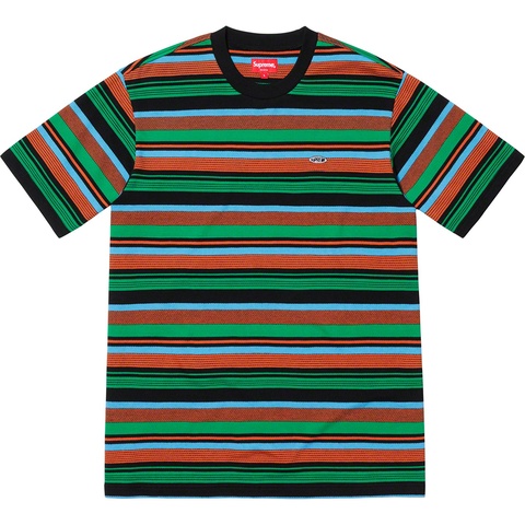 Supreme Multi Stripe S/S Top - Black