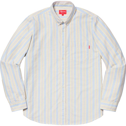 Supreme Oxford Shirt - Yellow Stripe