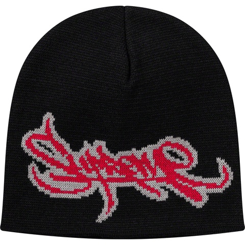 Supreme Tag Logo Beanie - Black