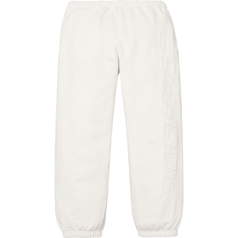 Supreme Set In Logo Sweatpant - White