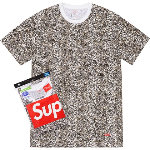 Supreme Supreme®/Hanes® Leopard Tagless Tees (2 Pack) - Leopard