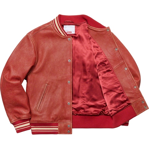 Leather Varsity Jacket - spring/summer 2019 - Supreme