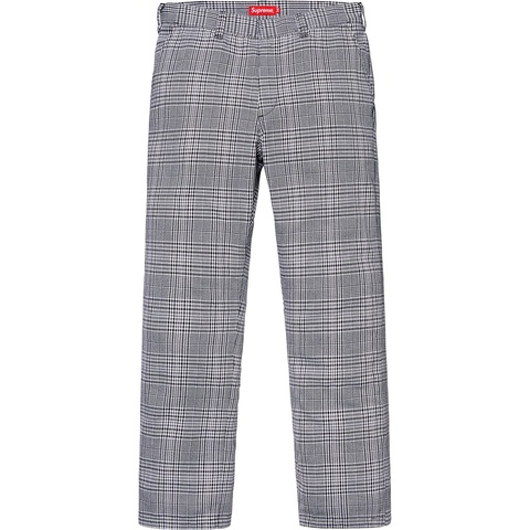 Supreme Work Pant - Black Plaid