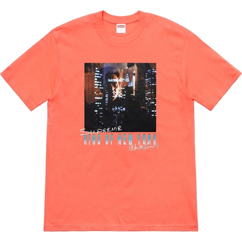 Supreme Christopher Walken King Of New York Tee - Neon Orange