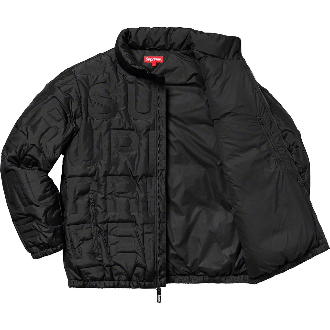 Supreme Bonded Logo Puffy Jacket (SS19) - Black - $348