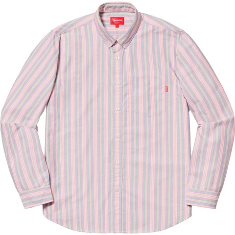 Supreme Oxford Shirt - Purple Stripe