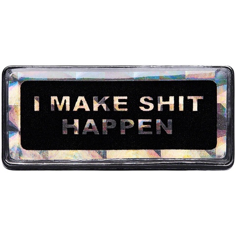 Supreme I Make Shit Happen Pin - Silver