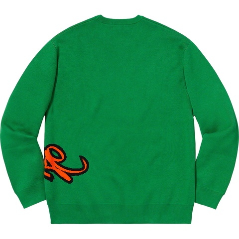 Supreme Tag Logo Sweater - Green