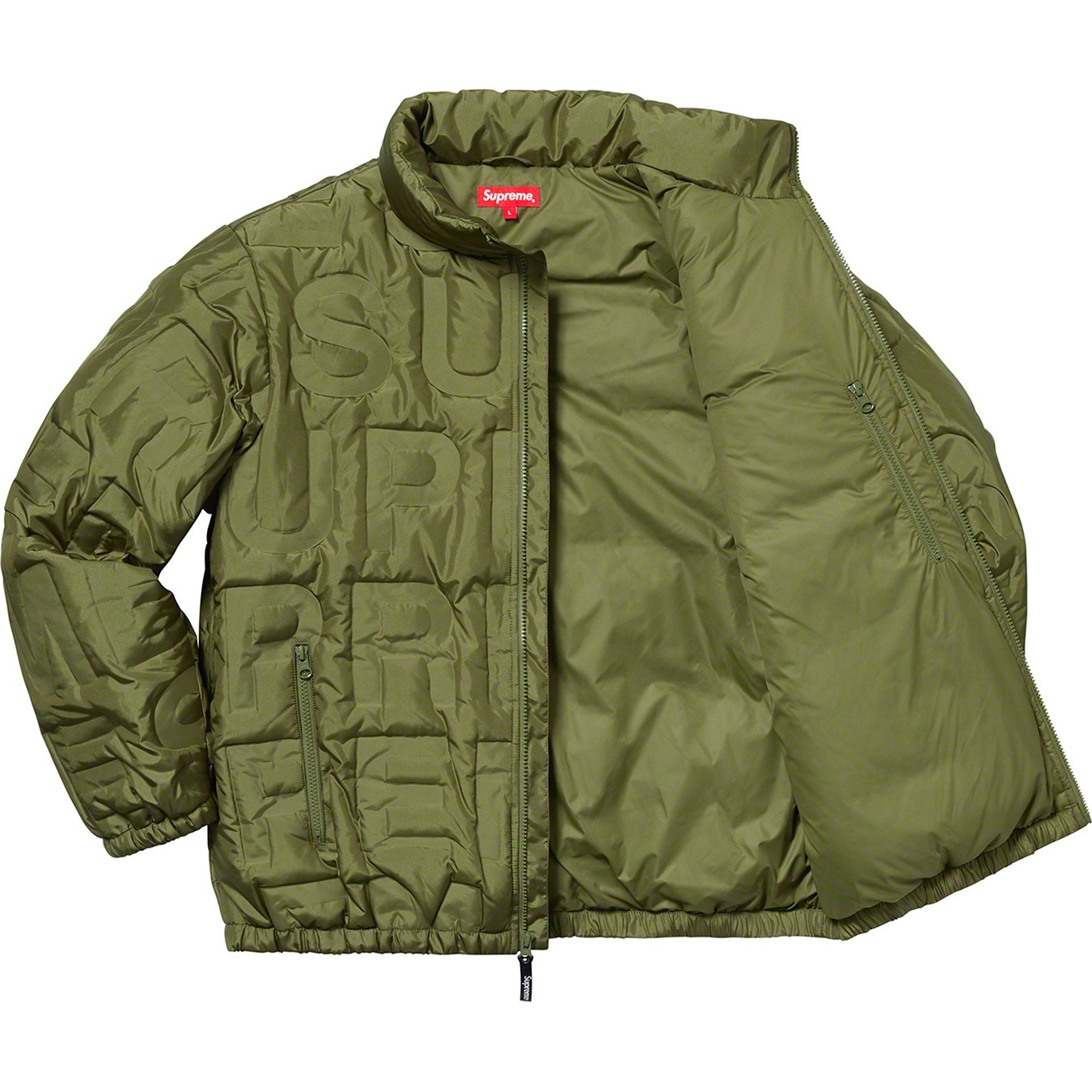 bonded logo puffy jacket supreme ダウン Supreme Bonded Logo Puffy Jacket (SS19) - $348