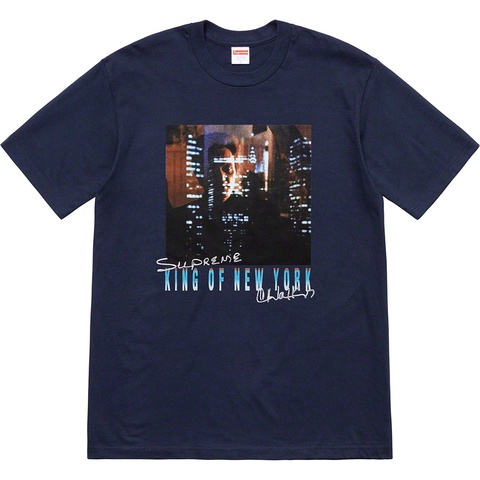 Supreme Christopher Walken King Of New York Tee - Navy