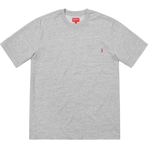 Supreme S/S Pocket Tee 1 - Heather Grey