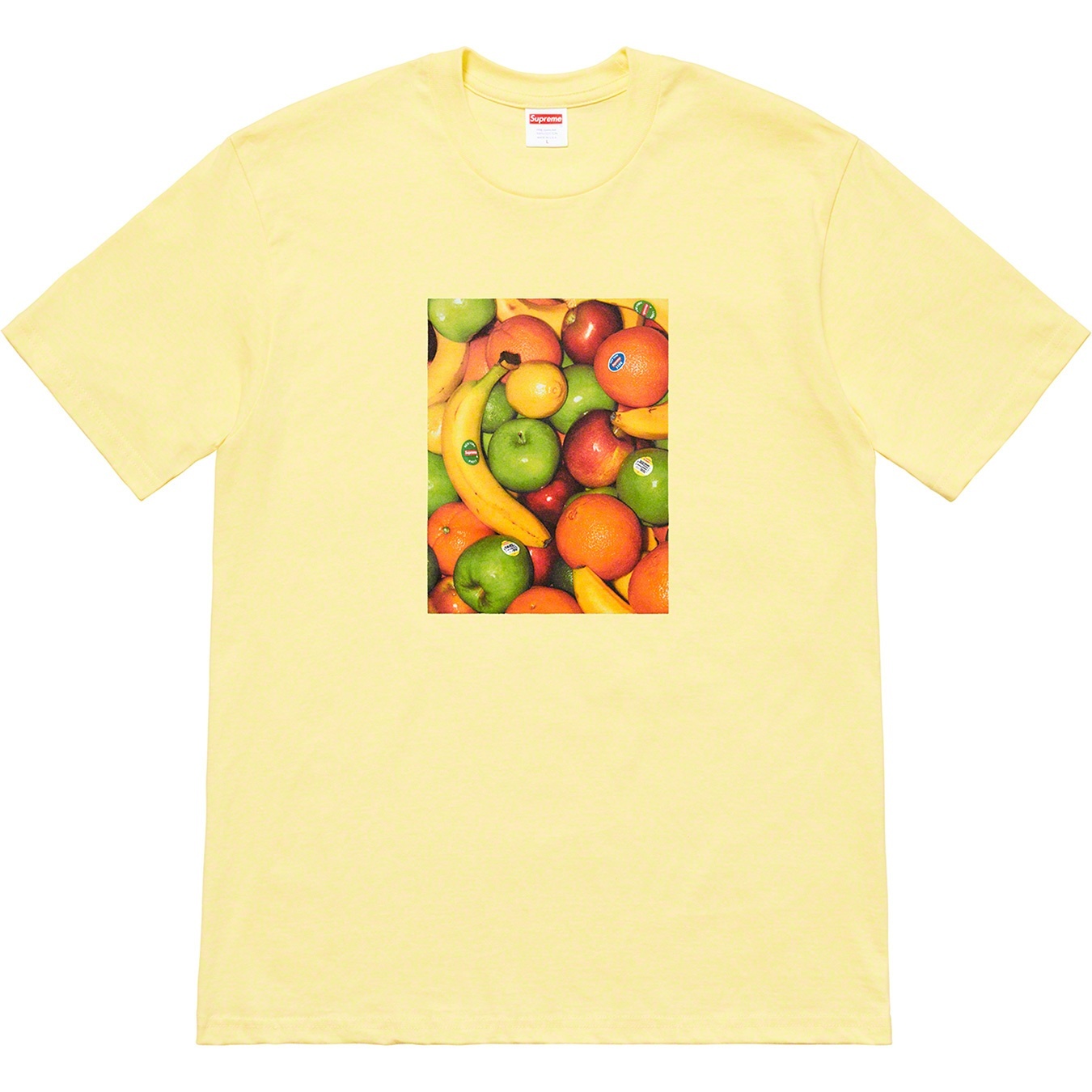 Supreme Fruit Tee (SS19) - Pale Yellow - $38