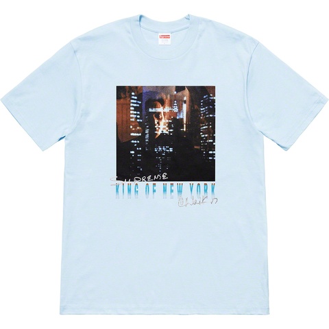 Supreme Christopher Walken King Of New York Tee - Light Blue