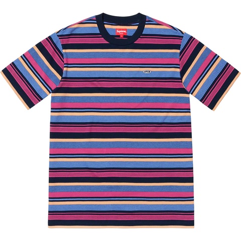 Supreme Multi Stripe S/S Top - Navy