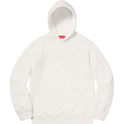 Supreme Set In Logo Hooded Sweatshirt - White