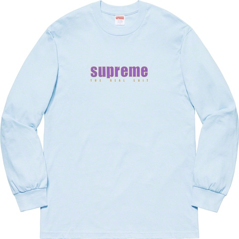 Supreme The Real Shit L/S Tee - Light Blue