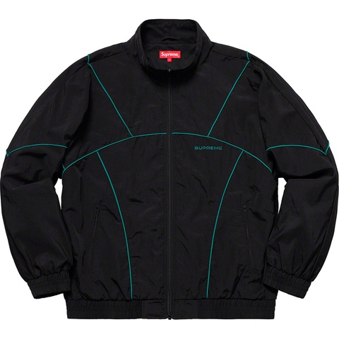 Supreme Piping Track Jacket - Black