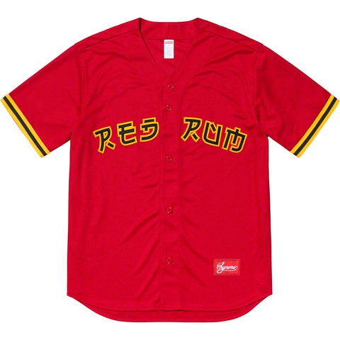 Supreme Red Rum Baseball Jersey - Red