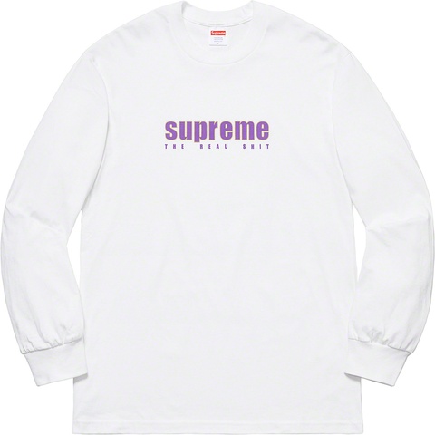 Supreme The Real Shit L/S Tee - White