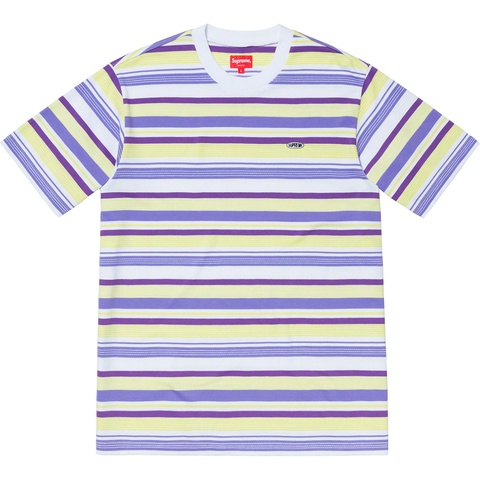 Supreme Multi Stripe S/S Top - White