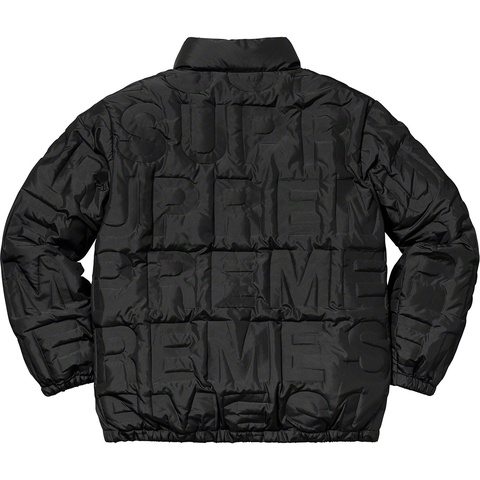 Supreme Bonded Logo Puffy Jacket - Black