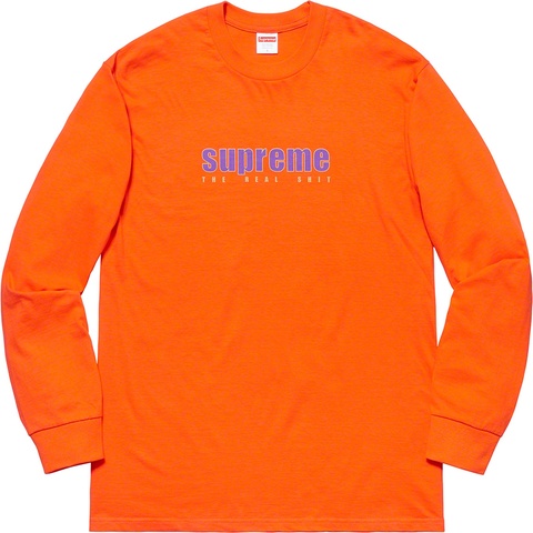 Supreme The Real Shit L/S Tee - Orange