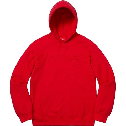 Supreme Set In Logo Hooded Sweatshirt - Red