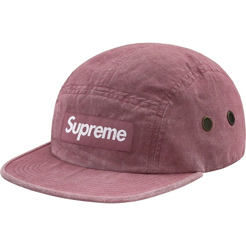 Supreme Washed Linen Camp Cap - Purple
