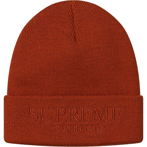Supreme Tonal Logo Beanie - Brown