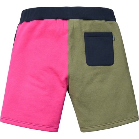 Supreme S Logo Colorblocked Sweatshort - Navy