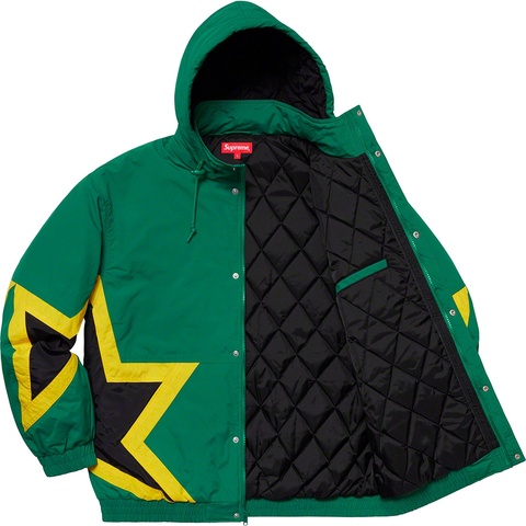 Supreme Stars Puffy Jacket - Dark Green