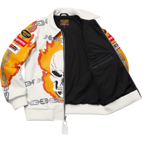 Supreme Supreme®/Vanson Leathers® Ghost Rider© Jacket - White