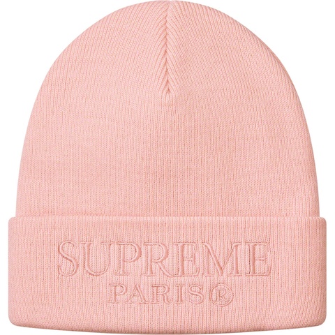 Supreme Tonal Logo Beanie - Light Pink
