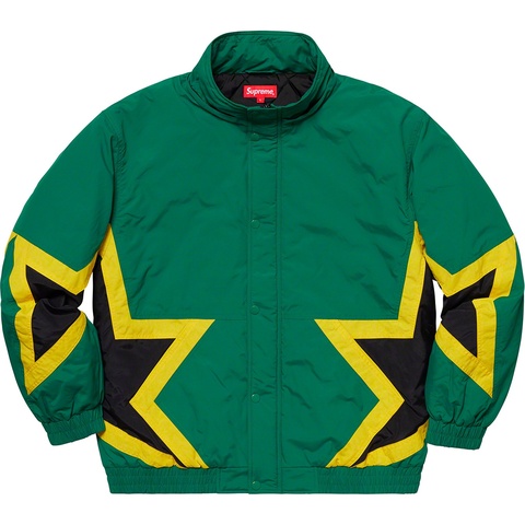 Supreme Stars Puffy Jacket - Dark Green