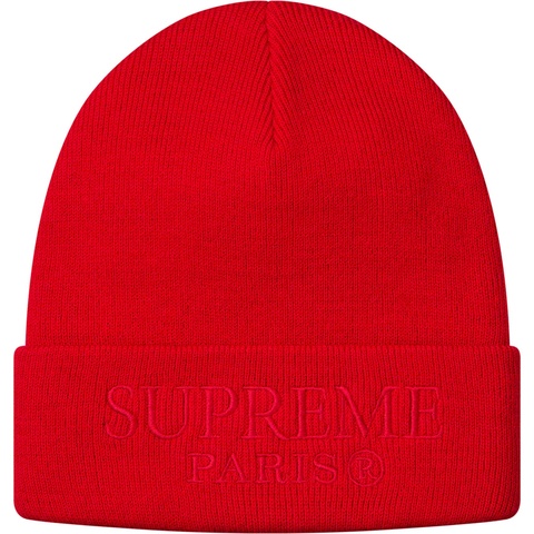 Supreme Tonal Logo Beanie - Red