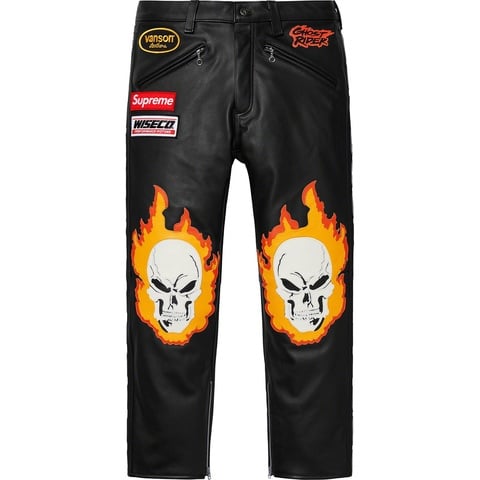 Supreme Supreme®/Vanson Leathers® Ghost Rider© Pant - Black