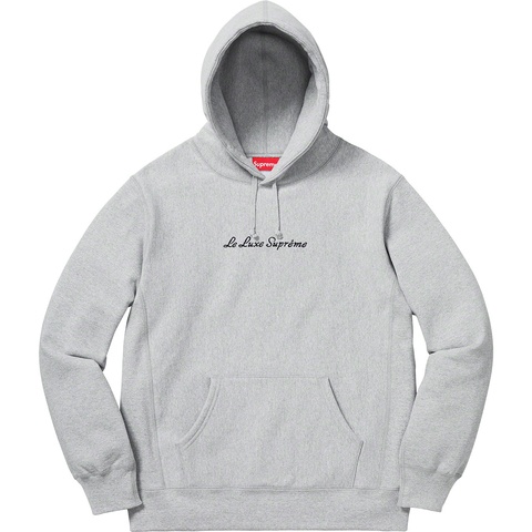 Supreme Le Luxe Hooded Sweatshirt - Heather Grey