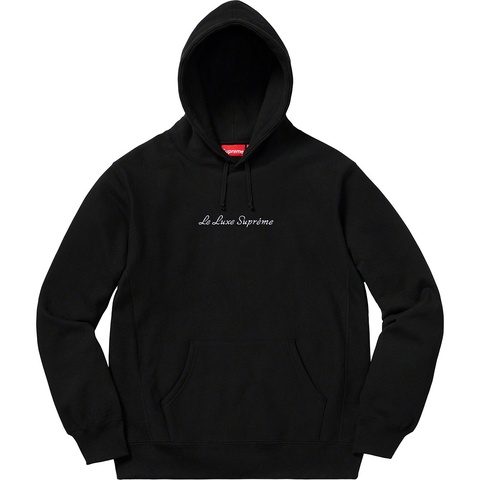 Supreme Le Luxe Hooded Sweatshirt - Black