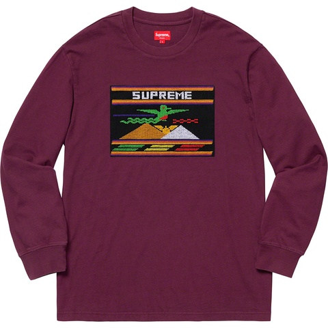 Needlepoint Patch L/S Top - spring/summer 2019 - Supreme
