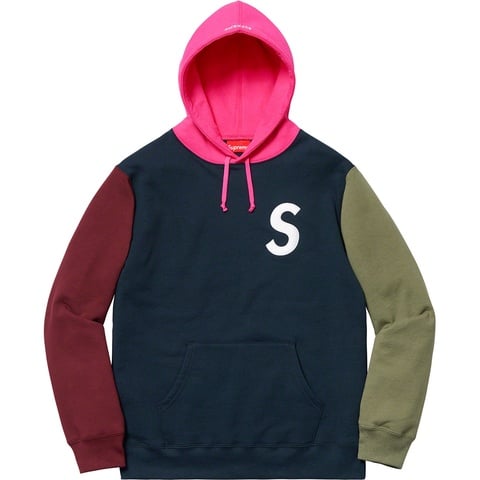 シュプリーム S Logo パーカー　M Colorblocked Buy Supreme S Logo Colorblocked Hooded Sweatshirt 'Orange