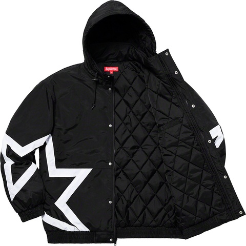 Supreme Stars Puffy Jacket - Black